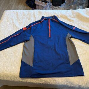 Under Armour Loose Fit 1/4 Zip Pull Over Heat Gear 2 Tone